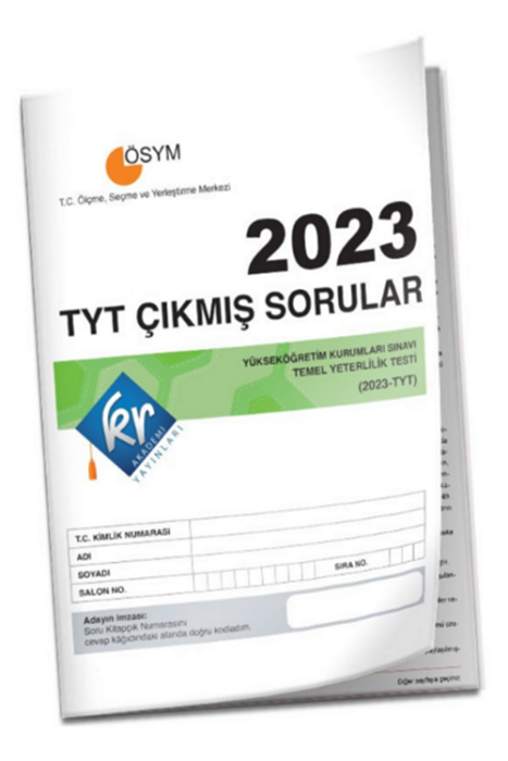 2023 YKS TYT Tıpkı Basım Çıkmış Sorular KR Akademi Yayınları