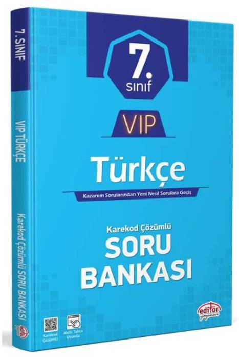 2024 7. Sınıf VIP Türkçe Soru Bankası Editör Yayınevi