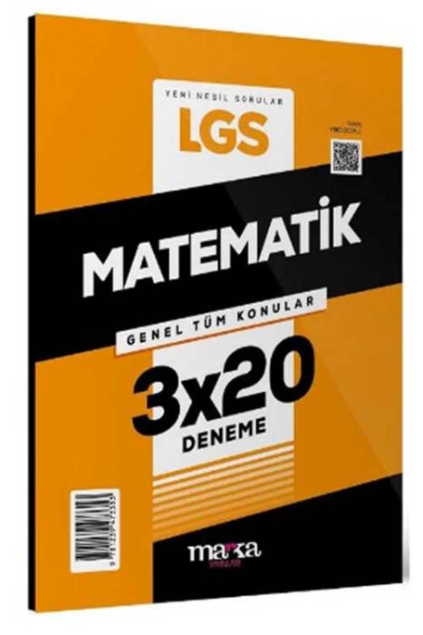 2024 8. Sınıf LGS Matematik 3x20 Deneme Marka Yayınları
