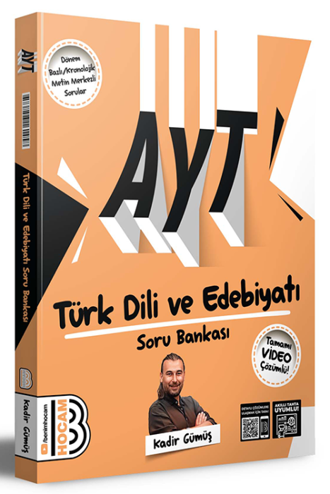 2024 AYT Türk Dili ve Edebiyatı Tamamı Video Çözümlü Soru Bankası Benim Hocam Yayınları