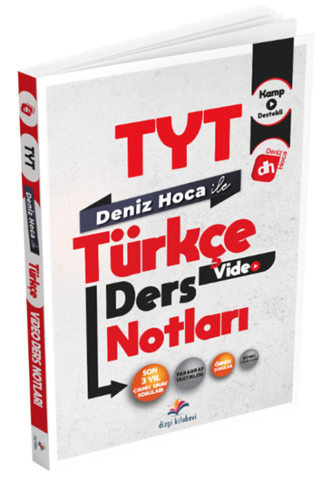 2024 Deniz Hoca TYT Türkçe Video Ders Kitabı Dizgi Kitap Yayınları