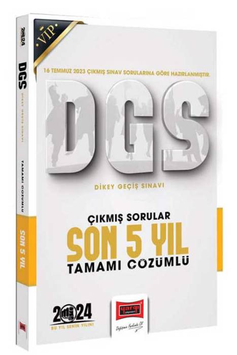 2024 DGS Çıkmış Sorular Tamamı Çözümlü Son 5 Yıl (16 Temmuz 2023 Sınavı Dahil) Yargı Yayınları