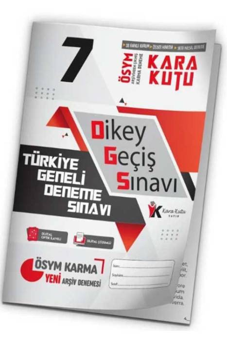 2024 DGS ÖSYM Arşivi Karma Kara Kutu Çıkmış Soru Türkiye Geneli Çözümlü Deneme 10/7.Kitapçık İnformal Yayınları