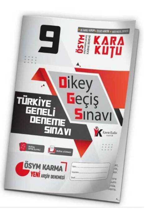 2024 DGS ÖSYM Arşivi Karma Kara Kutu Çıkmış Soru Türkiye Geneli Çözümlü Deneme 10/9.Kitapçık İnformal Yayınları