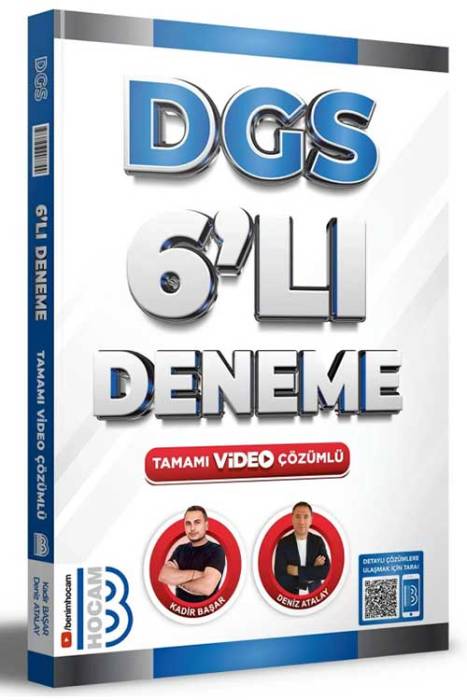 2024 DGS Tamamı Video Çözümlü 6'lı Deneme Benim Hocam Yayınları