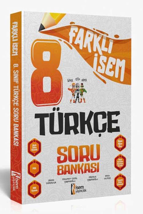 2024 Farklı İsem 8. Sınıf Türkçe Soru Bankası İsem Yayıncılık