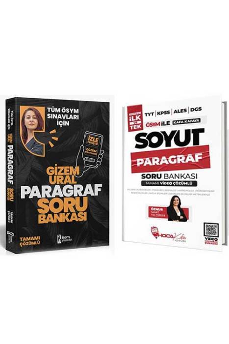 2024 Gizem Ural - Soyut Paragraf Soru Bankası Seti İsem Yayıncılık ve Hoca Kafası Yayınları