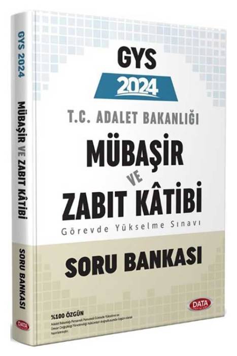 2024 GYS Adalet Bakanlığı Mübaşir Ve Zabıt Katibi Soru Bankası Data Yayınları