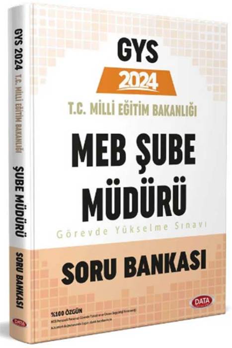 2024 GYS MEB Şube Müdürü Soru Bankası Görevde Yükselme Data Yayınları