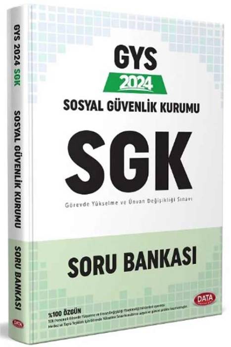 2024 GYS SGK Soru Bankası Görevde Yükselme Data Yayınları