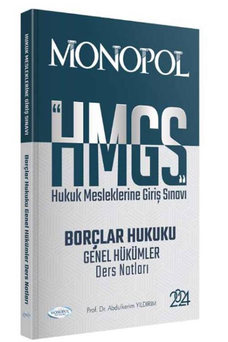 2024 HMGS Borçlar Hukuku Genel Hükümler Ders Notları Monopol Yayınları