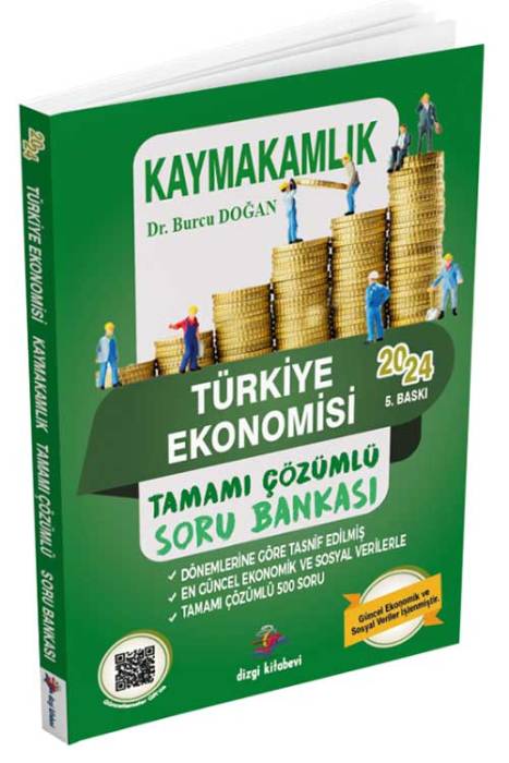 2024 Kaymakamlık Türkiye Ekonomisi Soru Bankası Çözümlü 5. Baskı Dizgi Kitap Yayınları