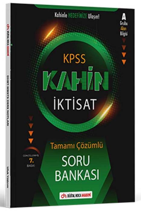 2024 KPSS A Grubu Kahin İKTİSAT Tamamı Çözümlü Soru Bankası Dijital Hoca Akademi Yayınları