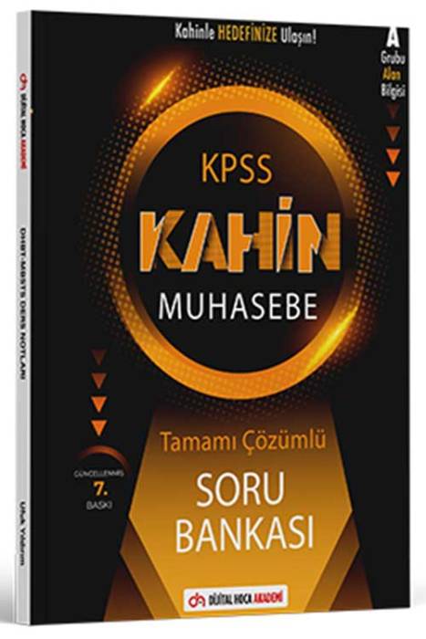 2024 KPSS A Grubu Kahin MUHASEBE Tamamı Çözümlü Soru Bankası Dijital Hoca Akademi Yayınları