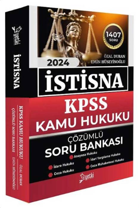 2024 KPSS A Grubu Kamu Hukuku İSTİSNA Soru Bankası Çözümlü Yetki Yayınları