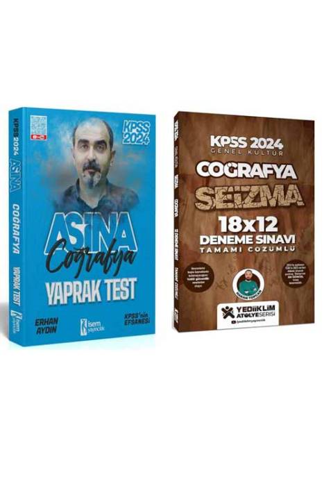 2024 KPSS Aşina Coğrafya Çek Kopart Yaprak Test - Atölye Serisi Deneme Seti Yediiklim ve İsem Yayıncılık