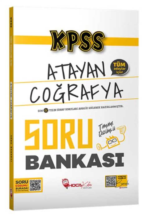 2024 KPSS Coğrafya Atayan Soru Bankası Çözümlü Hoca Kafası Yayınları