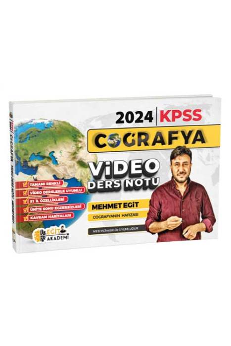 2024 KPSS Coğrafya Video Ders Notu Mehmet Eğit Yayınları