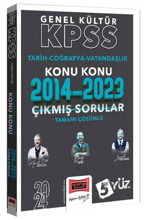 2024 KPSS Genel Kültür (Tarih-Coğrafya-Vatandaşlık) Konu Konu Tamamı Çözümlü Çıkmış Sorular (2014-2023) Yargı Yayınları