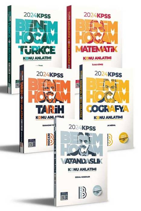 2024 KPSS Genel Yetenek Genel Kültür Konu Anlatım Seti Benim Hocam Yayınları