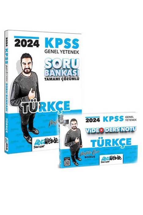 2024 KPSS Lisans Türkçe Soru Bankası ve Ders Notu Seti HocaWebde Yayınları