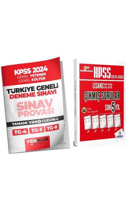2024 KPSS Lisans Türkiye Geneli Gy-Gk ( 4-5-6 ) Deneme - Çıkmış Sorular Seti Yediiklim ve Kurul Yayıncılık