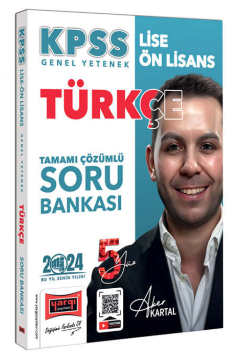2024 KPSS Lise Ön Lisans 5Yüz Ekibi Türkçe Tamamı Çözümlü Soru Bankası Yargı Yayınları
