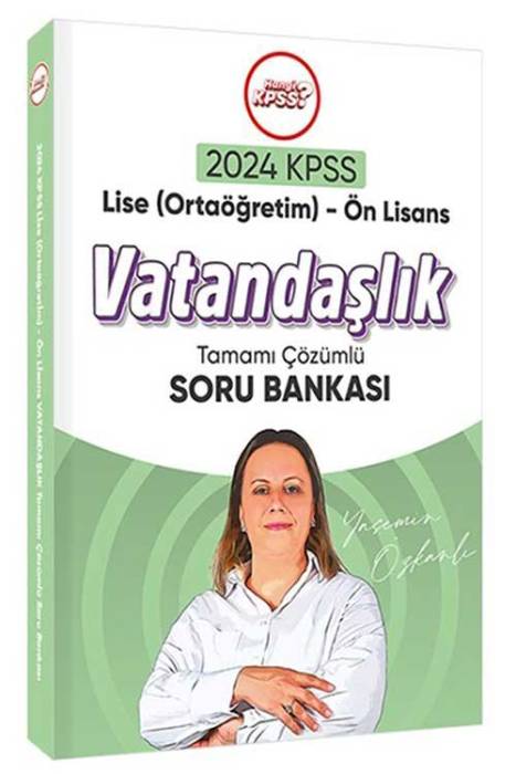 2024 KPSS Lise Önlisans Vatandaşlık Soru Bankası Tamamı Çözümlü Hangi KPSS Yayınları