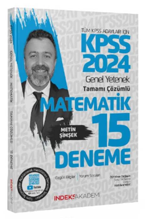 2024 KPSS Matematik 15 Deneme Çözümlü İndeks Akademi Yayıncılık