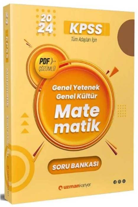 2024 KPSS Matematik Soru Bankası PDF Çözümlü Uzman Kariyer Yayınları