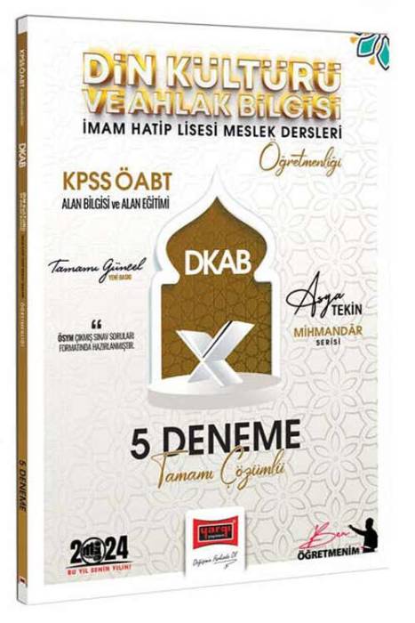 2024 KPSS ÖABT Din Kültürü ve Ahlak Bilgisi Mihmandar Serisi 5 Deneme Yargı Yayınları