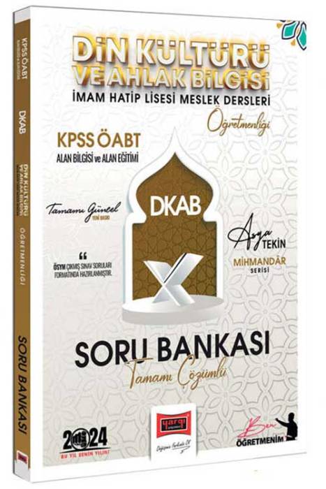 2024 KPSS ÖABT Mihmandar Serisi DKAB-Din Kültürü ve Ahlak Bilgisi-İHL Öğretmenliği Tamamı Çözümlü Soru Bankası Yargı Yayınları