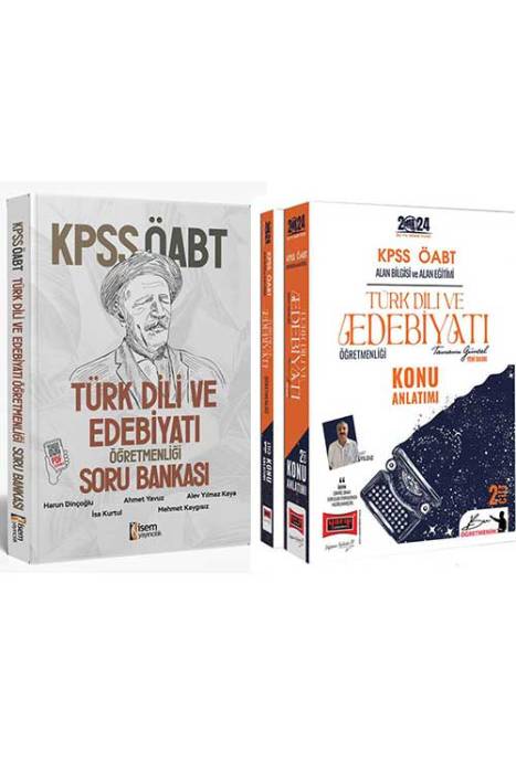 2024 KPSS ÖABT Türk Dili Edebiyatı Soru Bankası - Konu Anlatımı Seti Yargı Yayınları ve İsem Yayıncılık