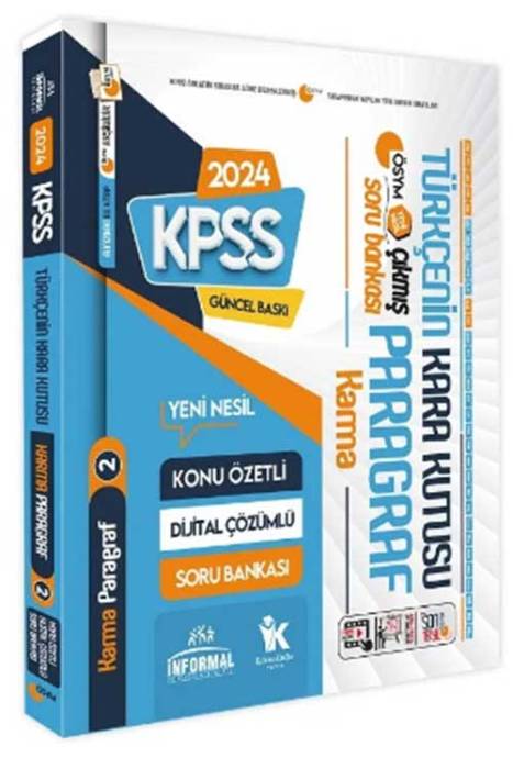 2024 KPSS Türkçenin Kara Kutusu Paragraf 2 Konu Özetli Çıkmış Sorular Soru Bankası İnformal Yayınları
