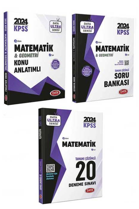 2024 KPSS Ultra Serisi Matematik Konu - Soru ve Deneme Seti Data Yayınları