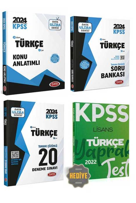 2024 KPSS Ultra Serisi Türkçe Konu - Soru ve Deneme Seti Data Yayınları