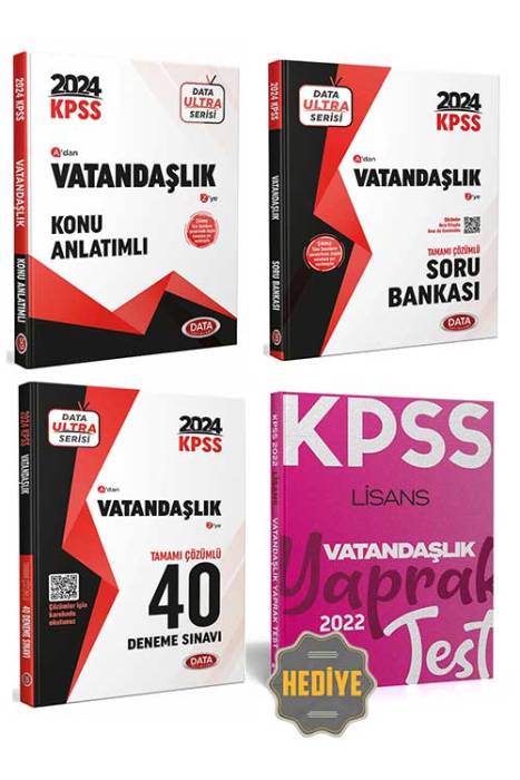 2024 KPSS Ultra Serisi Vatandaşlık Konu - Soru ve Deneme Seti Data Yayınları