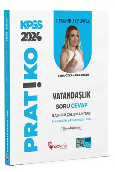 2024 KPSS Vatandaşlık Pratiko Soru Cevap Çalışma Kitabı Hoca Kafası Yayınları
