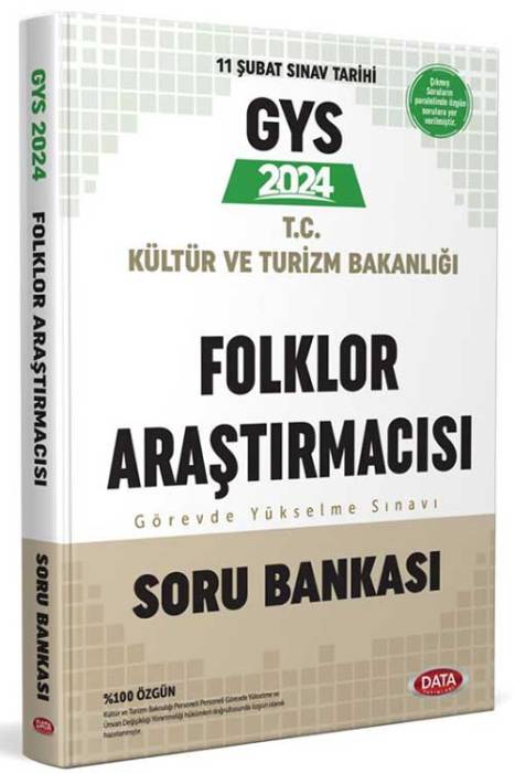 2024 Kültür ve Turizm Bakanlığı Folklor Araştırmacısı GYS Soru Bankası Data Yayınları