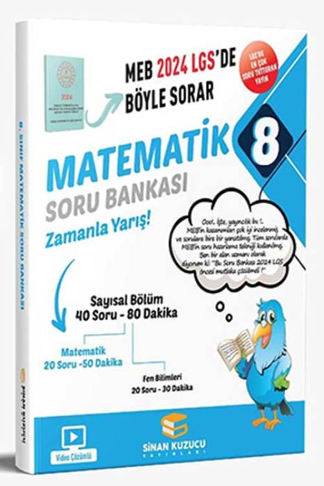 2024 LGS 8. Sınıf Matematik Soru Bankası Sinan Kuzucu Yayınları