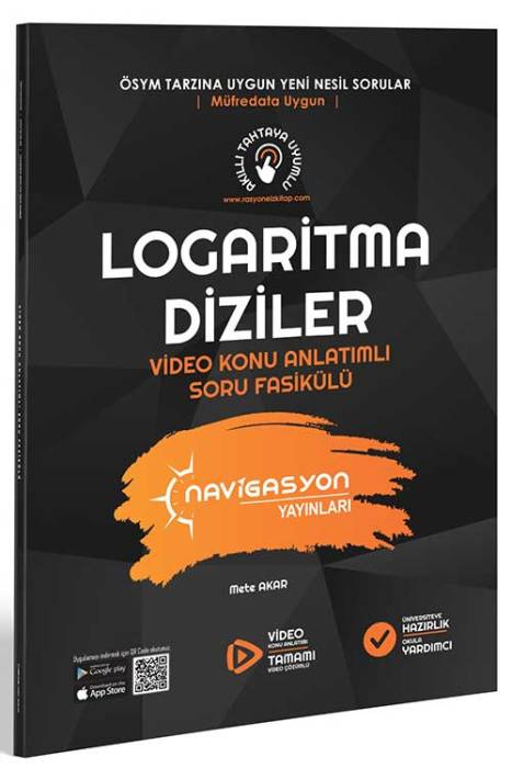 2024 LOGARİTMA - DİZİLER Video Konu Anlatımlı Soru Fasikülü Navigasyon Yayınları