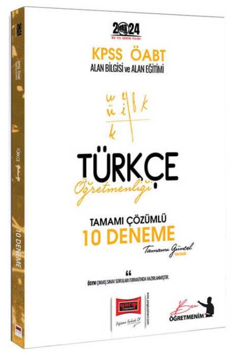 2024 ÖABT Türkçe Öğretmenliği Tamamı Çözümlü 10 Deneme Sınavı Yargı Yayınları