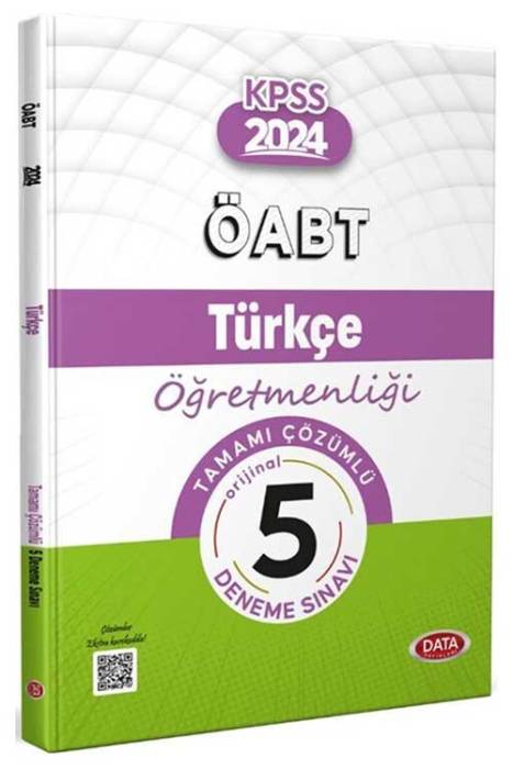 2024 ÖABT Türkçe Öğretmenliği Tamamı Çözümlü 5 Deneme Sınavı Data Yayınevi