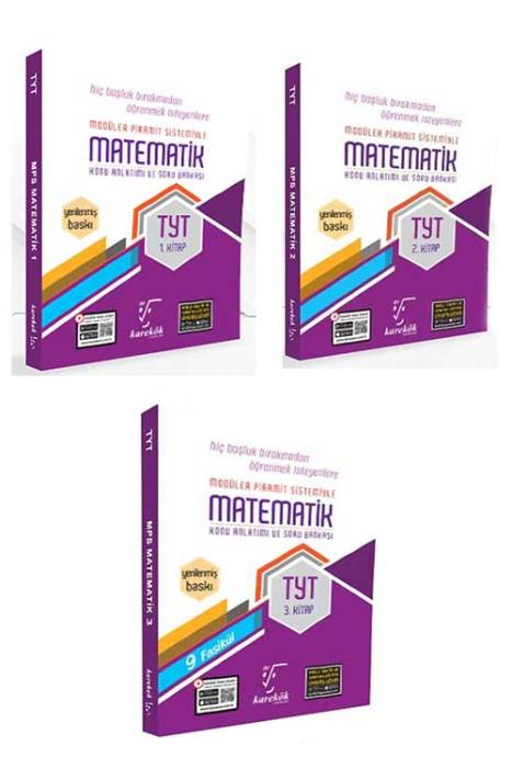2024 TYT Matematik Soru Bankası 1- 2 - 3. Kitap Set Karekök Yayınaları