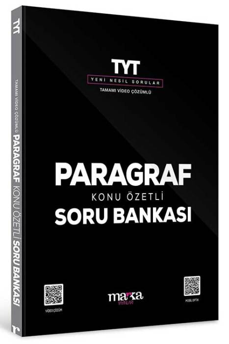 2024 TYT Paragraf Konu Özetli Yeni Nesil Tamamı Video Çözümlü Soru Bankası Marka Yayınları