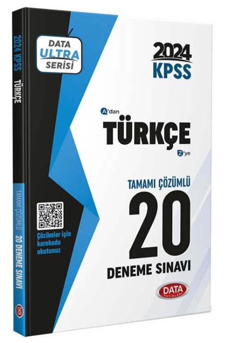 2024 Ultra Serisi KPSS Türkçe 20 Deneme Data Yayınları