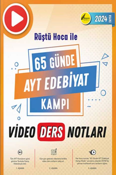 2024 YKS AYT 65 Günde Edebiyat Kampı Video Ders Notları Rüştü Hoca Yayınları