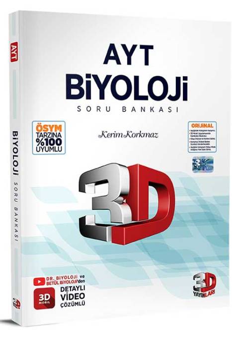 3D AYT Biyoloji Soru Bankası 3D Yayınları