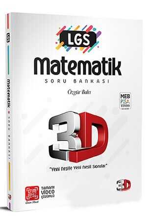 3D LGS Matematik Soru Bankası Tamamı Video Çözümlü 3D Yayınları