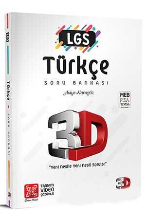 3D LGS Türkçe Soru Bankası Tamamı Video Çözümlü 3D Yayınları